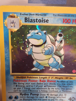 Pokemon TCG Blastoise Base Set 2 2/130 Holo Unlimited Holo Rare Swirl! - Image 1