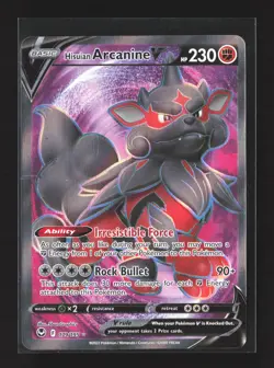 Pokemon Silver Tempest #179/195 Ultra Rare,Holo Hisuian Arcanine V (Full Art) - Image 1
