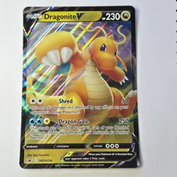 Pokemon TCG Dragonite V JUMBO SWSH Black Star Promo SWSH154 JUMBO - Image 1