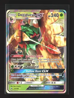 Pokemon SM Base Set #12/149 Ultra Rare,Holo Decidueye GX - Image 1