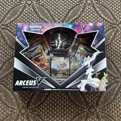 Pokemon TCG Arceus V Figure Collection (Factory Sealed) 1x Cosmic Eclipse Pack - Image 1