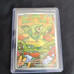 Snivy Illustration RARE 087/086 Black Bolt Pokemon English NM - Image 1