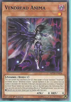 3x Yugioh MP19-EN056 Vendread Anima Common Near Mint 1st Edition - Image 1
