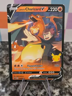 Pokemon TCG Celebrations Lance's Charizard V SWSH133 Promo - Image 1