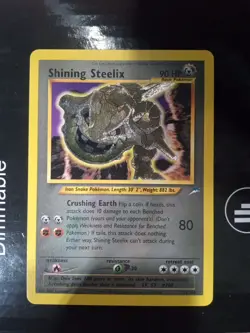 2002 NM/Mint Shining Steelix Neo Destiny 112/105 Pokemon See Description - Image 1