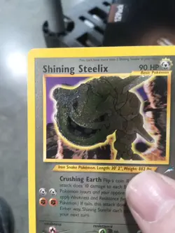 2002 NM/Mint Shining Steelix Neo Destiny 112/105 Pokemon See Description - Image 2
