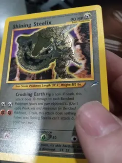 2002 NM/Mint Shining Steelix Neo Destiny 112/105 Pokemon See Description - Image 4