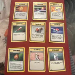 Vintage Pokemon TCG Trainer Lot (9 Different) SEE PICS WOTC Vintage LP+ MP + - Image 1