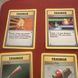 Vintage Pokemon TCG Trainer Lot (9 Different) SEE PICS WOTC Vintage LP+ MP + - Image 4