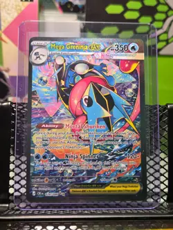 Mega Greninja EX 116/086 Chaos Rising SIR Pokemon TCG NM in hand - Image 1