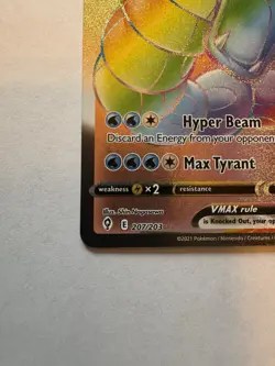 Pokemon TCG Gyarados VMAX 207/203 Rainbow Secret Sword&Shield Evolving Skies NM - Image 4