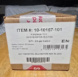 Pokemon SV 10 Destined Rivals 1st Print Booster Box Case Factory Sealed - Image 1