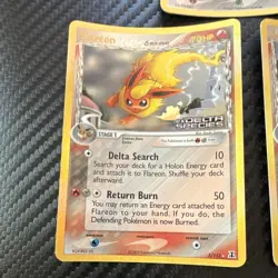 Pokemon TCG EX Delta Species Lot 3 Skarmory Flareon Salamence 2005 English STAMP - Image 2