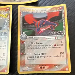 Pokemon TCG EX Delta Species Lot 3 Skarmory Flareon Salamence 2005 English STAMP - Image 3