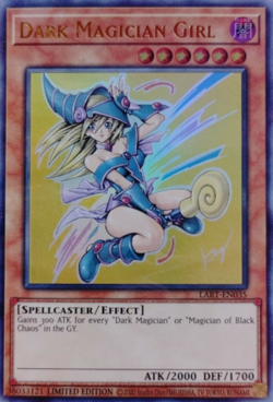 Lightly Played Dark Magician Girl - LART-EN035 - Ultra Rare - Limited Edition - - Image 1
