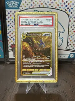 Pokemon Origin Forme Dialga VSTAR GG68 Crown Zenith Secret Rare Holo PSA 9 2023 - Image 1