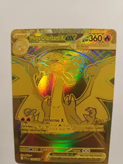 2025 Pokemon Phantasmal Flames Mega Charizard X ex Hyper Rare #130/094 - Image 5