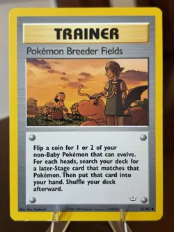Pokemon Breeder Fields Uncommon Unlimited Neo Revelation 62/64 LP - Image 1
