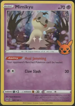 Mimikyu 081/189 Holo Promo Trick or Trade BOOster Pokemon | LP - Image 1