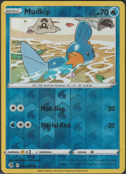 Mudkip 062/264 Common Fusion Strike Pokemon Reverse Holo Lightly Played - Image 1