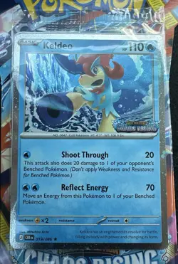 Pokemon TCG Keldeo 19/86 Chaos Rising Stamped Promo Sealed - Image 1