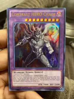 CONTRAST HERO CHAOS ULTRA RARE SDHS-EN041 NEAR MINT YUGIOH - Image 1
