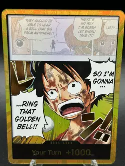 One Piece DON!! Card (Luffy) (Gold) Adventure on Kami's Island OP15 - Image 3