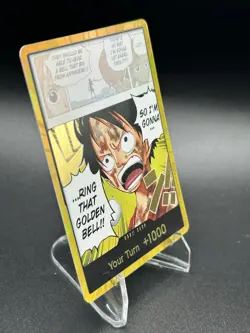One Piece DON!! Card (Luffy) (Gold) Adventure on Kami's Island OP15 - Image 4