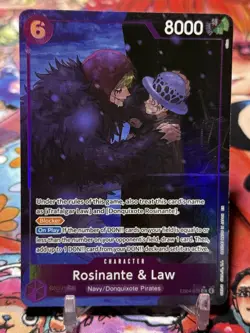ROSINANTE & LAW - One Piece EB04-038 - AA Alt Art Super Rare SR - The Azure Sea - Image 1