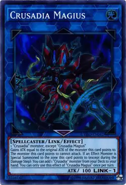 3x Yugioh CYHO-EN042 Crusadia Magius Super Rare NM - Image 1