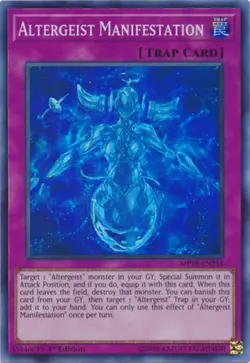 3x Yugioh MP18-EN216 Altergeist Manifestation Super Rare 1st Ed NM - Image 1