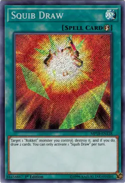 Yugioh MP18-EN138 Squib Draw Secret Rare 1st Ed NM - Image 1