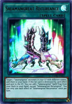 Yugioh DANE-EN052 Salamangreat Recureance 1st Ed Ultra Rare NM - Image 1
