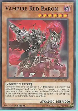 3x Yugioh MP19-EN238 Vampire Red Baron Common Near Mint 1st Edition - Image 1