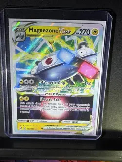 Pokemon TCG Magnezone VSTAR Holo Ultra Rare Card 057/196 Lost Origin NM - Image 3