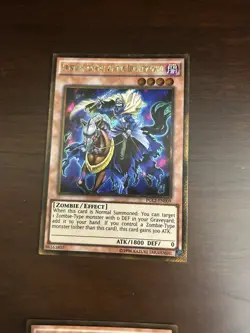 Yu-Gi-Oh Tristan Knight of the Underworld Gold Secret Rare Card PGL2-EN009 - Image 1