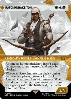 Ratonhnhake꞉ton (Showcase) Assassin's Creed HEAVILY PLD Rare MTG CARD ABUGames - Image 1