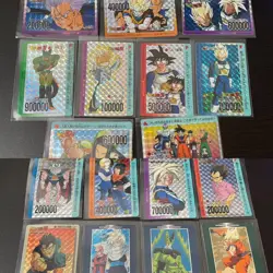 Dragon Ball Carddass Kira Card Set 17 Collectible Cards New - Image 1