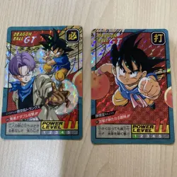 Dragon Ball GT Z Super Battle Card Set 8 Piece Bandai Used Characters - Image 4