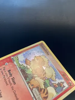 Pokemon Growlithe Fire Type Card Legend Maker 63/92 Holo Trading Card - Image 4
