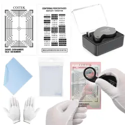 104PCS Card Grading Centering Tool Set COITEK Card Grading Kit Includes 1P 40X - Image 1