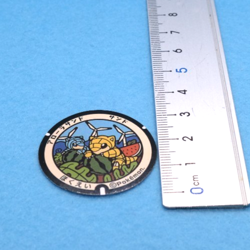 Alolan Sandshrew Pokemon Manhole Type Nintendo Seal Sticker Japanese F/S - Image 2