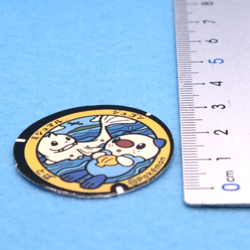 Oshawott Dewgong Pokemon Manhole Type Seal Sticker Nintendo Japanese F/S - Image 2