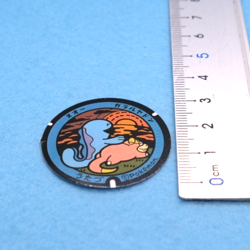 Quagsire Galarian Slowpoke Pokemon Manhole Type Sticker Nintendo Japanese F/S - Image 2