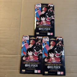One Piece OP-09 Emperors In The New World 12-Card Sleeved Booster Pack Lot of 3 - Image 1