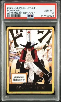 PSA 10 Don!! Card Dracule Mihawk Gold 2025 ONE PIECE Card Japanese - Image 1