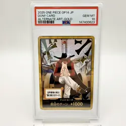 PSA 10 Don!! Card Dracule Mihawk Gold 2025 ONE PIECE Card Japanese - Image 3