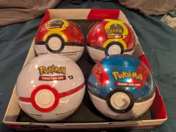Pokemon TCG 2022 Poke Ball Tin Lot 6 Metal Tins English Booster 3 Cards - Image 4