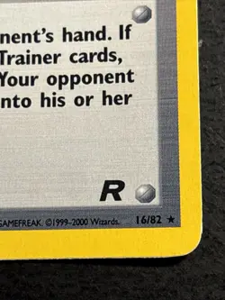Rocket’s Sneak Attack 16/82 Pokemon TCG Team Rocket Holo Foil Rare Card NM - Image 4