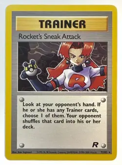 Rocket's Sneak Attack - 72/82 - WOTC Team Rocket Rare Pokemon Card - LP+ - Image 1